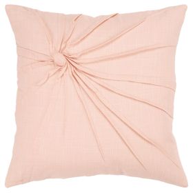 18" Pink Cotton Throw Pillow