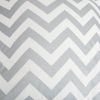 18" Silver and Ivory Cotton Throw Pillow