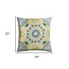20" Mustard Cotton Throw Pillow