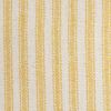 20" Yellow And Natural Ticking Stripe Cotton Canvas Throw Pillow