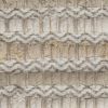 Ivory Beige Nubby Texture Bands Throw Pillow