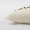 Natural Gold Sequined Elephant Trio Lumbar Pillow