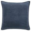 Indigo Solid Pearl Beaded Edge Throw Pillow