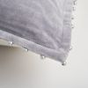 Soft Lilac Solid Pearl Beaded Edge Throw Pillow