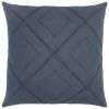 Indigo Pin Tuck Diamond Pattern Throw Pillow