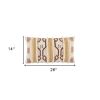 Ivory Red Southwestern Pattern Lumbar Pillow