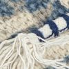 Blue Natural Tribal Influenced throw Pillow