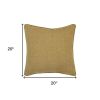 Gold Solid Classic Decorative Throw Pillow
