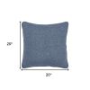 Blue Solid Classic Decorative Throw Pillow