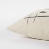 Gray Cream Canvas Family Love Throw Pillow