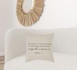 Gray Cream Angels Unaware Throw Pillow