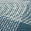 Teal White Plaid Pattern Throw Pillow