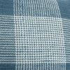 Teal White Plaid Pattern Throw Pillow