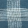 Teal White Plaid Pattern Throw Pillow