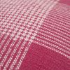 Pink White Plaid Pattern Throw Pillow