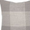 Gray White Plaid Pattern Throw Pillow