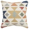 Beige Brown Southwestern Motif Throw Pillow