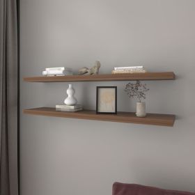 Floating Shelf Lyle, Living Room, Mahogany