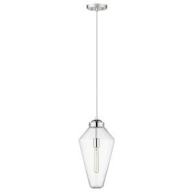 Ballina 1-Light Polished Nickel Mini-Pendant (Color: Silver)