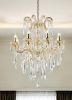 Candle Style Empire Transparent Glass Led Ceiling Light