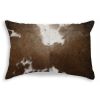 Set Of 2 Red Faux Leather Lumbar Pillow Covers