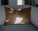 Set Of 2 Red Faux Leather Lumbar Pillow Covers