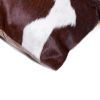18" Natural Cowhide Throw Pillow