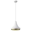 Hedron 1-Light White Pendant