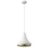 Hedron 1-Light White Pendant
