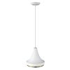 Hedron 1-Light White Pendant