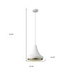 Hedron 1-Light White Pendant