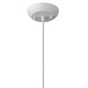 Hedron 1-Light White Pendant
