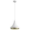 Hedron 1-Light White Pendant